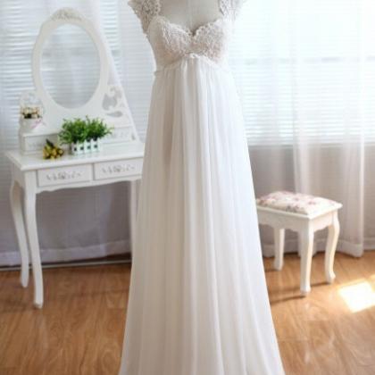 White Chiffon Wedding Dresses
