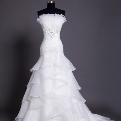 White Organza Wedding Dress