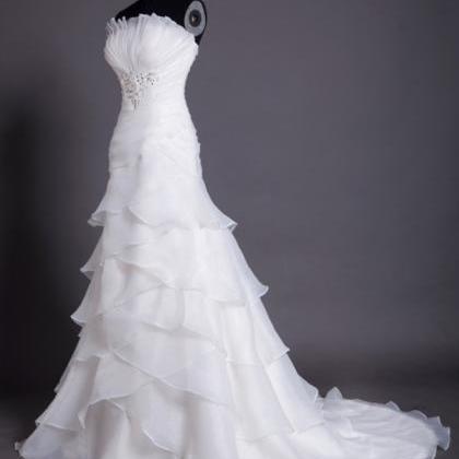 White Organza Wedding Dress