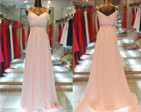 Long Chiffon Prom Dress,evening Dresses