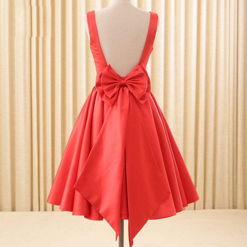 Green Spahetti Straps A-Line Satin Short Party Dresses Homecoming Dresses, DP5721 main image 0